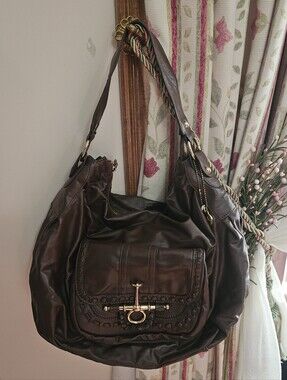 Big Buddha Brown Faux-leather Hobo Shoulder Bag
